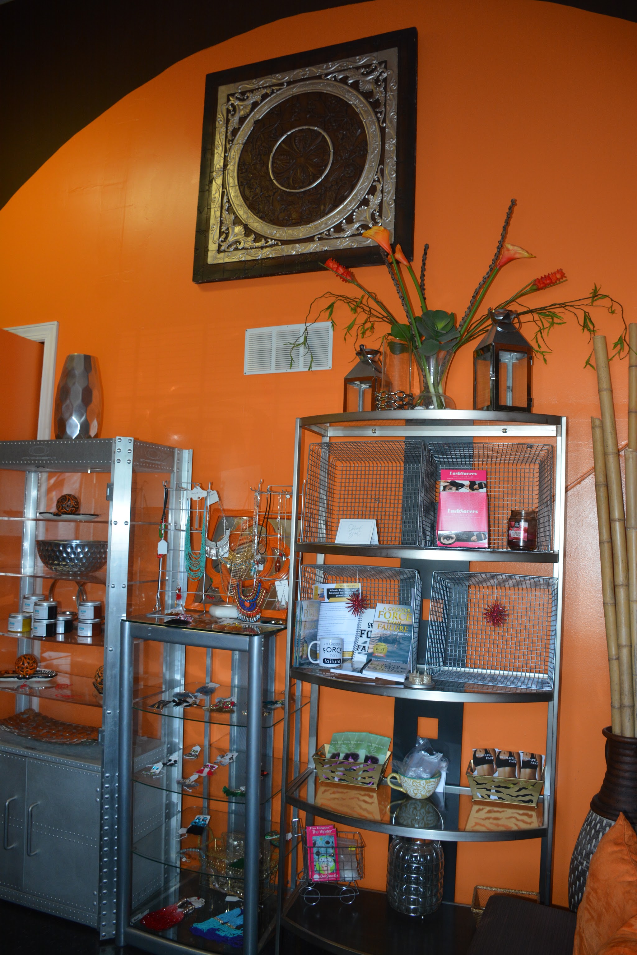 Spa gifts and body products in our front room